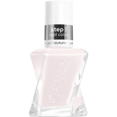 gel couture by essie gel-like nail polish vegan white pre-show jitters - 0.46 Fl. Oz. - Image 1