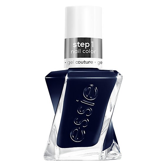 Essie Gel Couture 8 Free Vegan Navy Blue Caviar Bar Long Lasting Nail Polish - 0.46 Oz