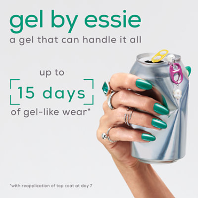 gel couture by essie gel-like nail polish vegan clear shiny top coat - 0.46 Fl. Oz. - Image 2