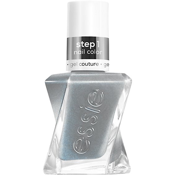 Essie Gel Couture 8 Free Vegan Gray Shimmer Closing Night Long Lasting Nail Polish - 0.46 Oz