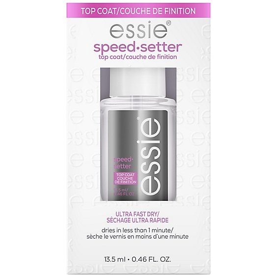 Essie Nail Care 8 Free Vegan Speed Setter Clear Top Coat - 0.46 Oz