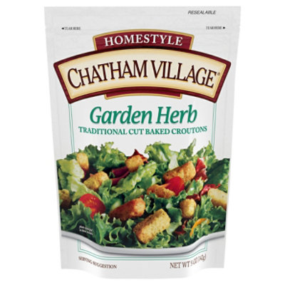 Chatham Village Croutons Traditional Cut Garden Herb - 5 Oz - Image 3