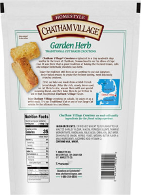 Chatham Village Croutons Traditional Cut Garden Herb - 5 Oz - Image 6