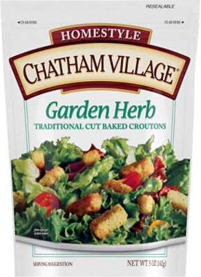 Chatham Village Croutons Traditional Cut Garden Herb - 5 Oz - Image 2