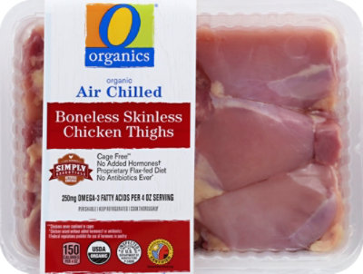O Organics Boneless Skinless Organic Chicken Thighs - 1.50 lb - Image 1