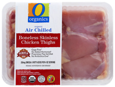 O Organics Organic Chicken Thighs Boneless Skinless - 1.50 LB - Image 1