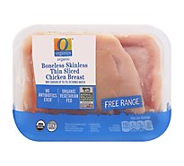 O Organics Organic Chicken Breasts Boneless Skinless Thin Air Chilled - 1 Lb