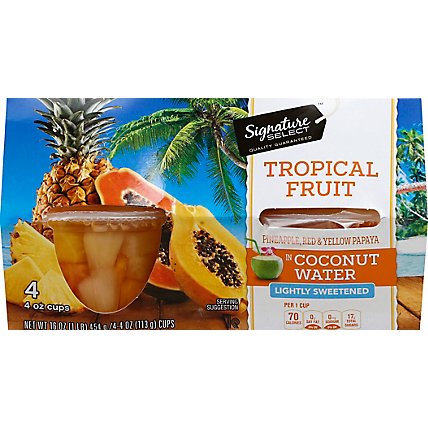 Signature SELECT Fruit Cups Tropical In Coconut Water - 4-4 Oz - Image 2