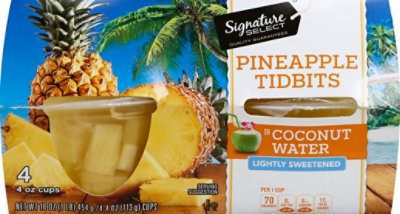 Signature SELECT Fruit Cups Pineapple In Coconut Water - 4-4 Oz - Image 2