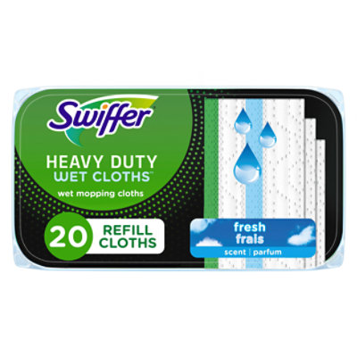 Swiffer Sweeper Wet Mopping Cloths Heavy Duty Refills Open Window Fresh - 20 Count - Image 1