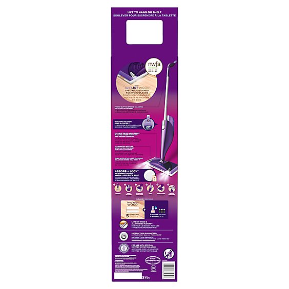 Swiffer WetJet Mopping Kit Wood 1 Power Mop 5 Pads 1 Cleaner Solution - Each