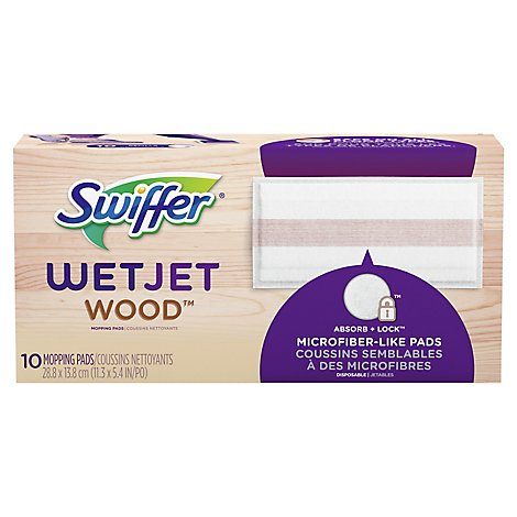 Swiffer WetJet Mopping Pads Refill Heavy Duty Wood - 12 Count