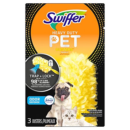 Swiffer PET Dusters Refills Heavy Duty With Febreze Odor Defense - 3 Count - Image 3