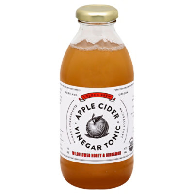 Goldenbrew Tonic Apple Cider Vinegar Wildflower Honey & Cinnamon Bottle - 16 Fl. Oz. - Image 1