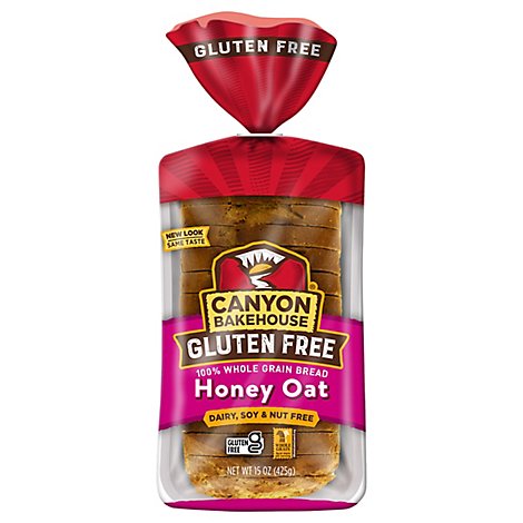 Canyon Bakehouse Bread Honey Oat - 14 Oz
