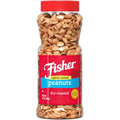 Fisher Peanuts Dry Roasted - 14 Oz - Image 2