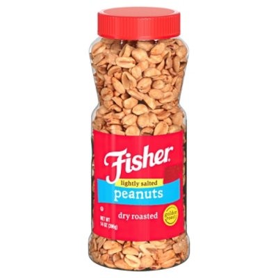 Fisher Peanuts Dry Roasted - 14 Oz - Image 1