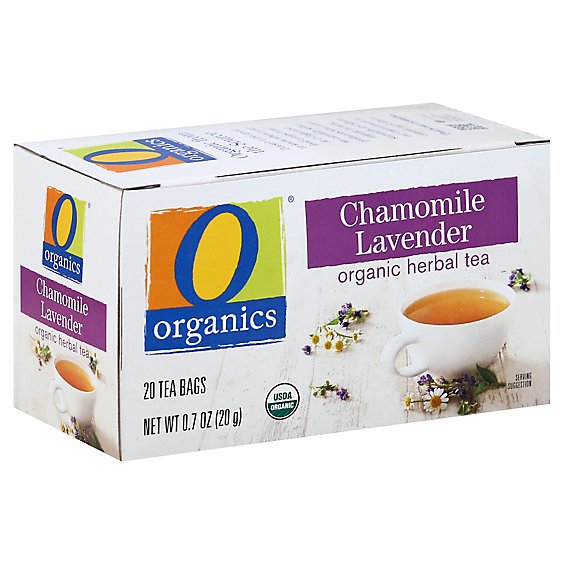 O Organics Tea Chamomile Lavender - 20 Count