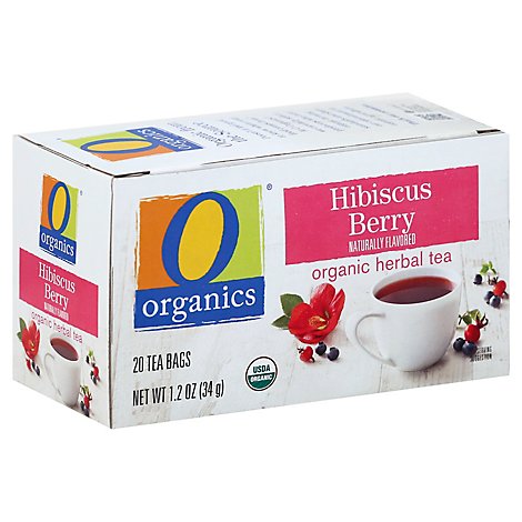 O Organics Tea Hibiscus Berry - 20 Count