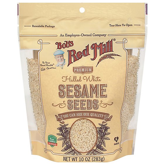 Bobs Red Mill Sesame Seeds Premium Hulled White Non GMO - 10 Oz