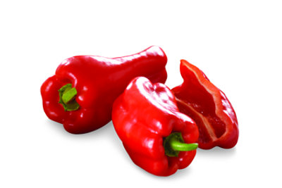 Peppers Bell Red Organic Prepacked - 2 Count