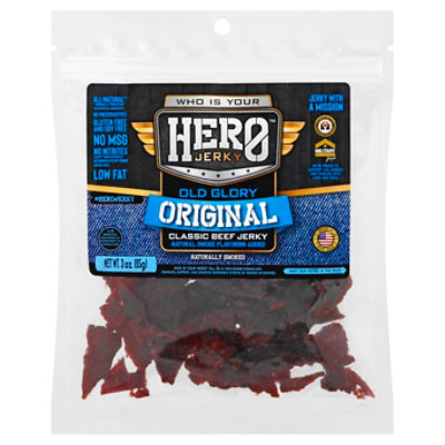 Hero Jerky Beef Old Glory Original - 3 Oz - Image 1