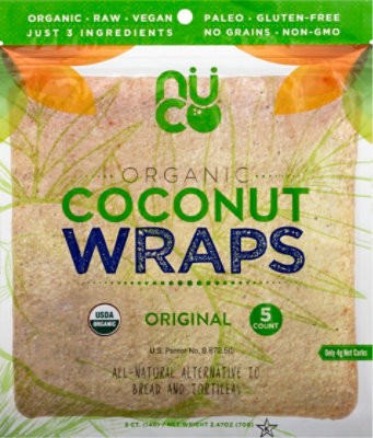 Nuco Wrap Ccnut Org - 2.47 Oz - Image 1