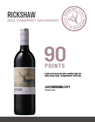 Rickshaw Cabernet Sauvignon California Red Wine - 750 Ml - Image 4