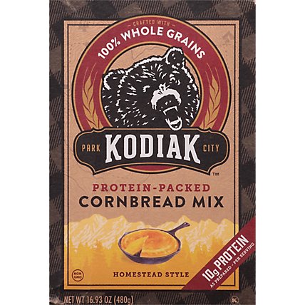 Kodiak Cakes Mix Cornbread Protein Packed Homestead Style - 16.93 Oz - Image 2