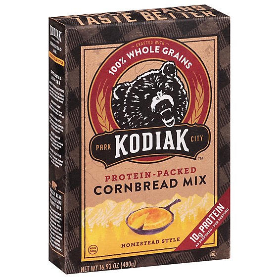 Kodiak Cakes Mix Cornbread Protein Packed Homestead Style - 16.93 Oz