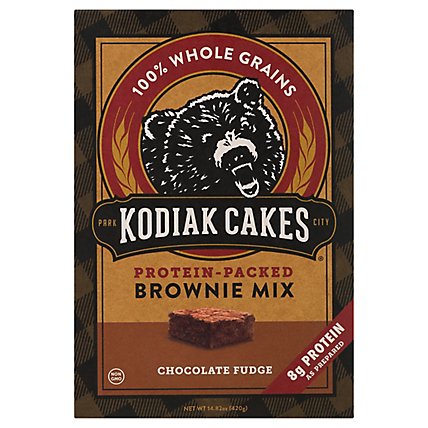 Kodiak Cakes Brownie Mix 100% Whole Grains Protein-Packed Chocolate Fudge Box - 14.82 Oz - Image 3