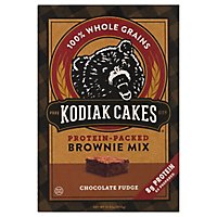 Kodiak Cakes Brownie Mix 100% Whole Grains Protein-Packed Chocolate Fudge Box - 14.82 Oz - Image 2