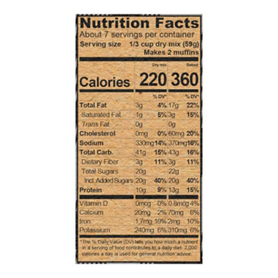 Kodiak Chocolate Chip Muffin Mix Box - 14 Oz - Image 4