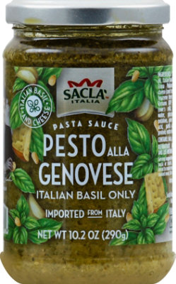 Sacla Pasta Sauce Pesto Alla Genovese Italian Basil - 10.23 Oz - Image 2