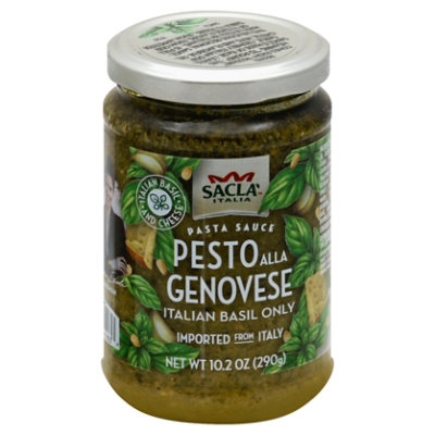 Sacla Pasta Sauce Pesto Alla Genovese Italian Basil - 10.23 Oz - Image 1