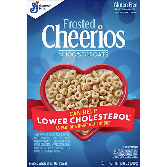 Cheerios Cereal Whole Grain Oats Frosted Box - 10.6 Oz