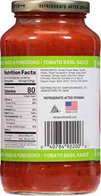 San Marzano Sauce Tomato Basil - 24 Oz - Image 6