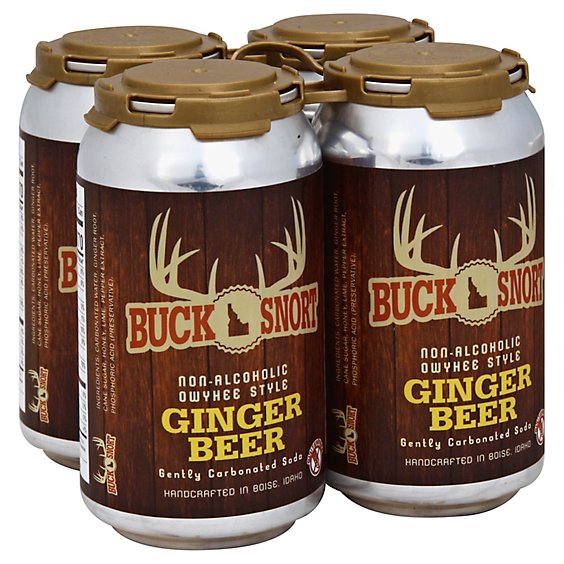 BuckSnort Ginger Beer - 4-12 Fl. Oz.