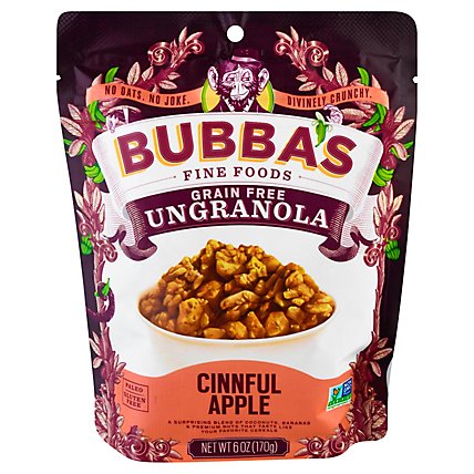 Bubbas Fine Foods Ungranola Grain Free Cinnfull Apple - 6 Oz - Image 1