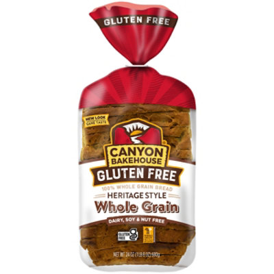 Canyon Bakehouse Hertiage Style Whole Grain Gluten Free Bread Large-Sliced Frozen - 24 Oz - Image 2