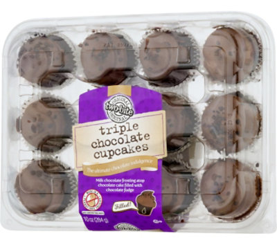 Two-Bite Triple Chocolate Premium Cupcake - 10 Oz - Image 4