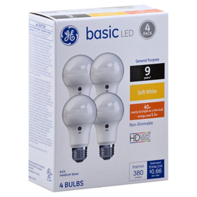 GE 40w Eq Basic Sw - 4 Count - Image 1