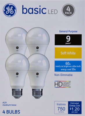 GE 60w Eq Basic Sw - 4 Count - Image 2