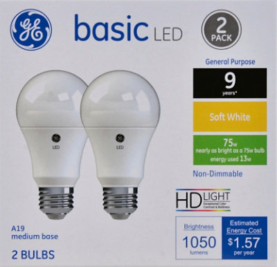 GE 75w Eq Basic Soft White - 2 Count - Image 2