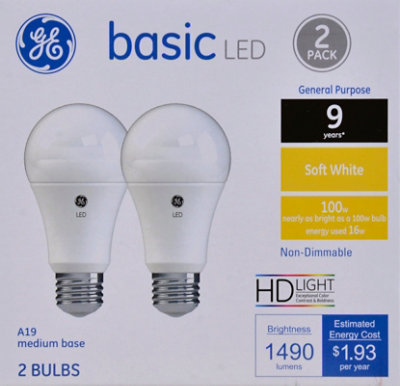 GE 100w Eq Basic Soft White - 2 Count - Image 2