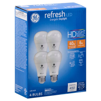 GE 40w Eq Hd Refresh Aline - 4 Count