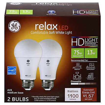 GE 75w Eq Hd Relax - 2 Count - Image 3