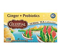 Celestial Seasonings Ginger Plus Probiotics - 20 Count