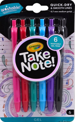 Crayola Take Note Washable Gel Pens - Each - Image 2
