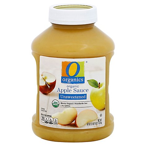 O Organics Apple Sauce Unsweetened - 47 Oz